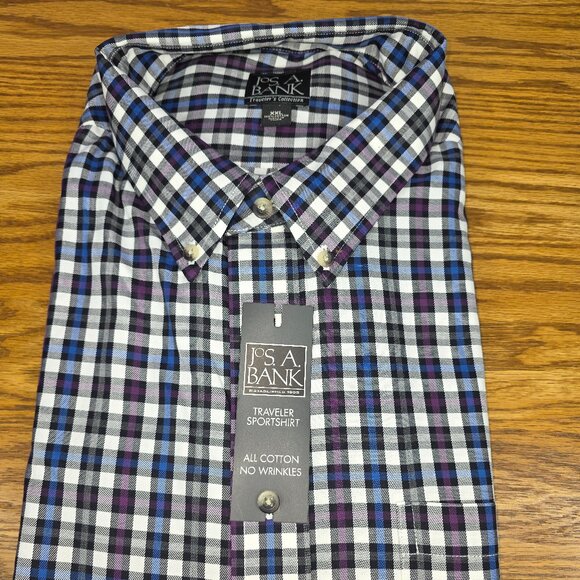 JoS A Bank Traveler Collection Men's Shirt - Picture 1 of 6